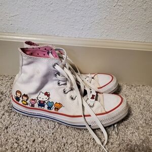 Hello Kitty x Converse High Tops Size 6